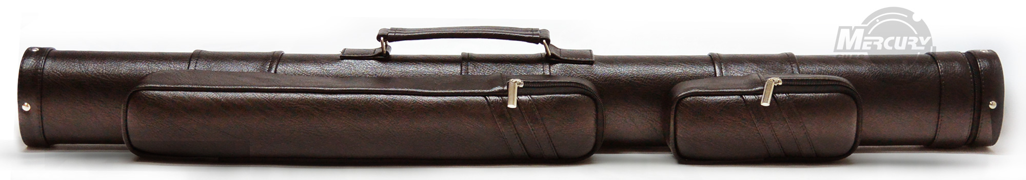 Тубус Mercury -PRO на 2 кия, с двумя карманами, коричневый